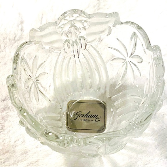 Gorham Crystal Angels of Peace Votive Candle Holder Frosted Christmas Germany - Picture 6 of 15